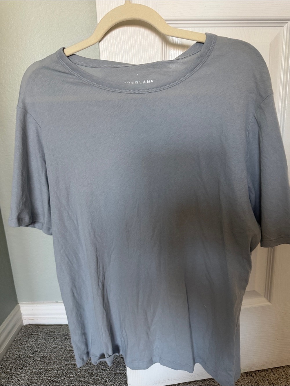 Everlane Short Sleeve Crew Tee Oversized  - Light Gray